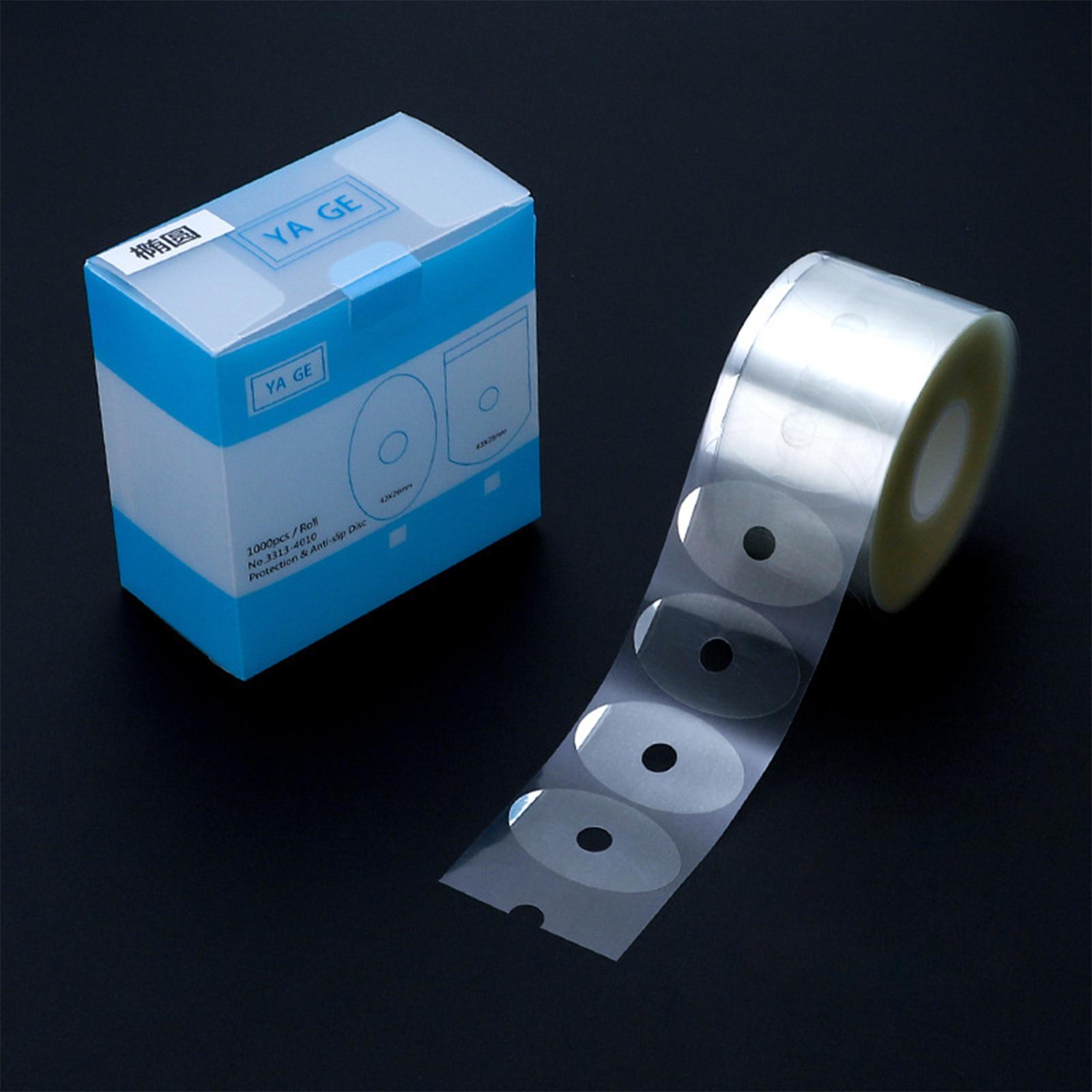 1000Pcs Eyeglasses Anti Slip Stickers Remove without Residue Protective Film oval