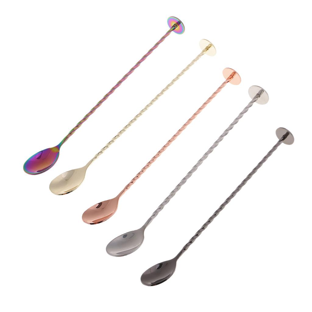Cocktail Muddler Stainless Steel Bar Spoon Mixer Barware Drink Mojito Cocktail 