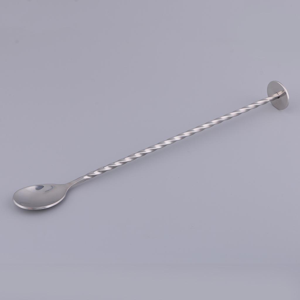 Stainless Steel Cocktail Mixer Stirrer Bar Puddle Stirring Spoon Ladle JH 