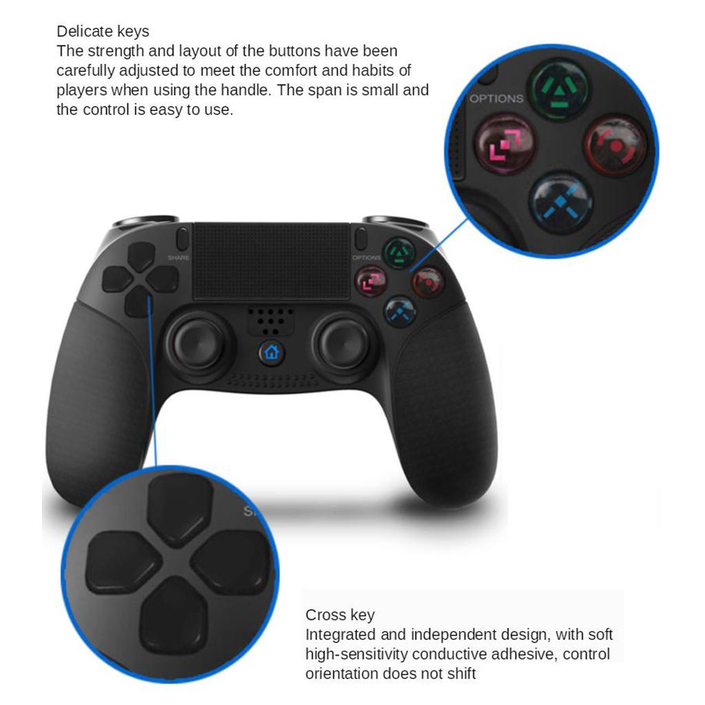 Wireless Bluetooth Gamepad Controller for PS4 Console DualShock 600mAh