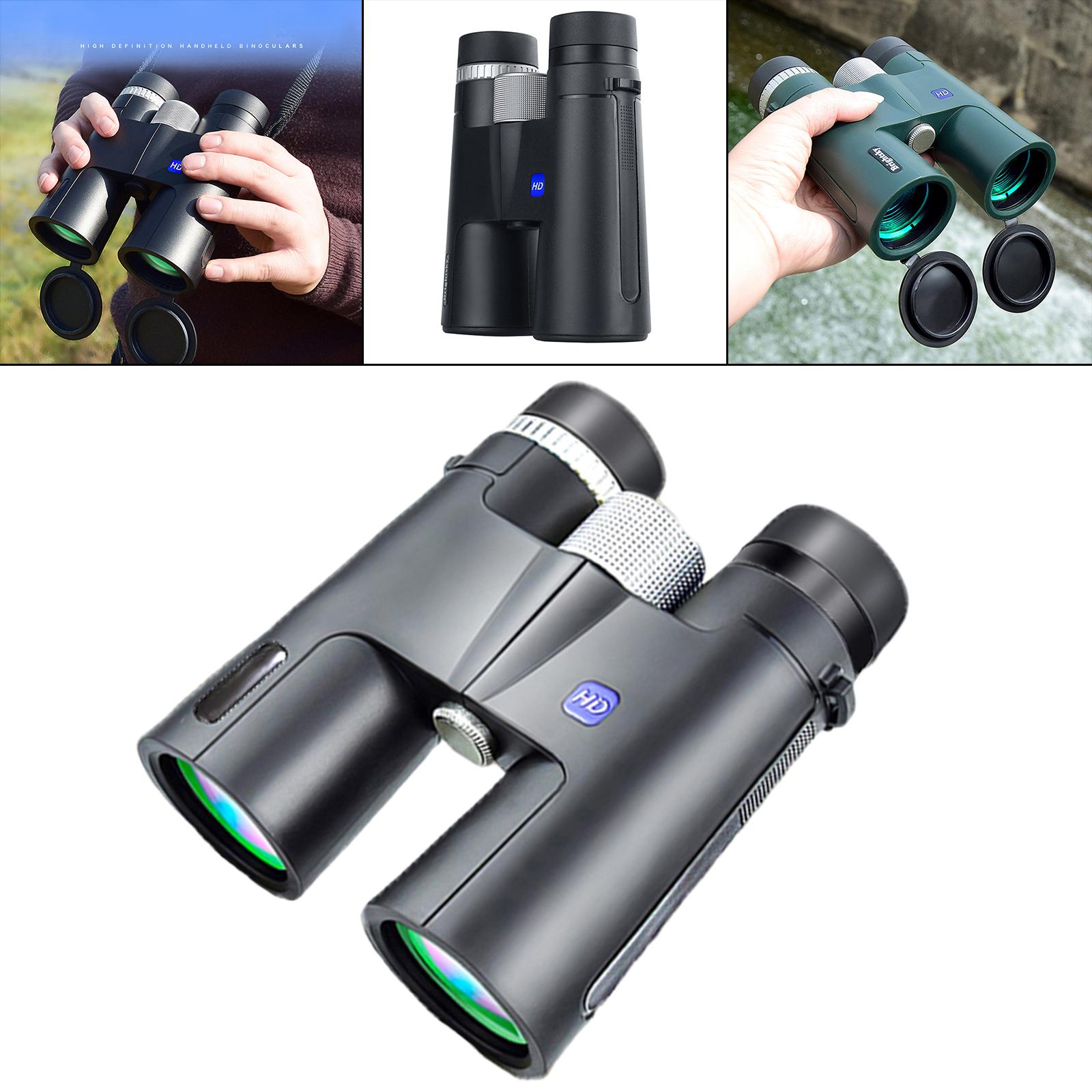 12x42 Binoculars BAK4 Roof Prism Phone Telescope Bird Watching Outdoor Black