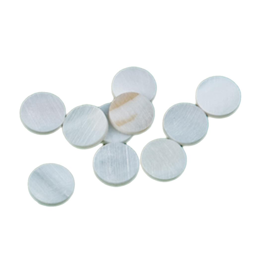 Guitar Dots White Shell 7mm