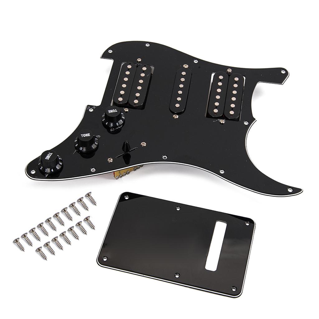 HSH Electric Guitar Prewired Loaded Pickguard Scratch Plate Back Cover Set