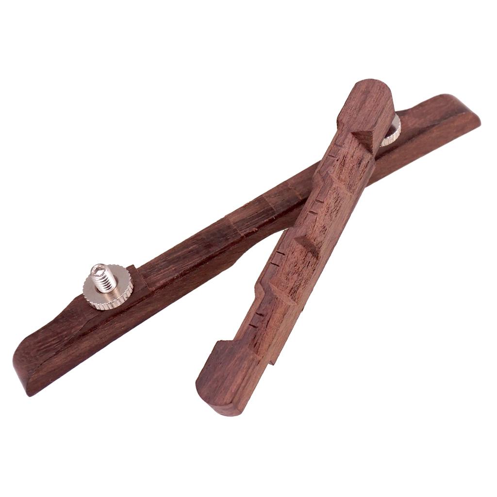 Adjustable Rosewood Archtop Guitar Bridge Saddle Mandolin Jazz Accessories