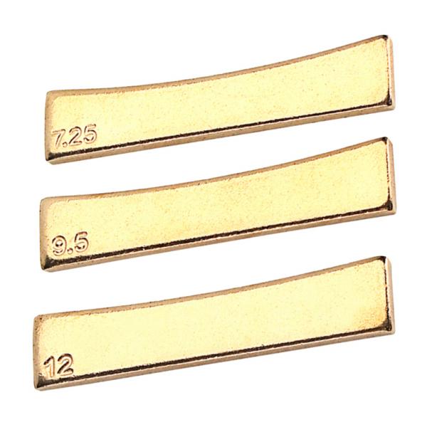 3Pcs Electric Guitar Repair Tool Metal Fretboard Press Caul Inserts Golden