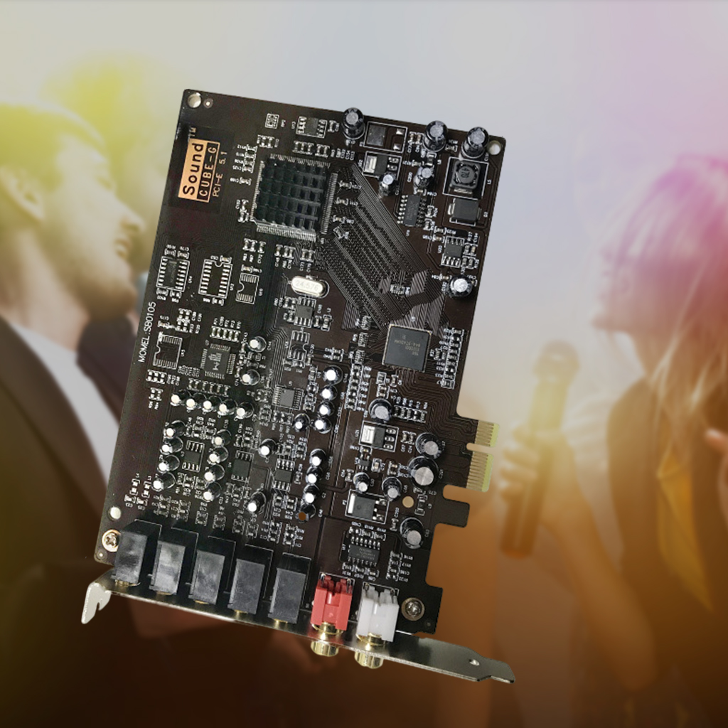 5.1 Channel PCI Sound Card High-Quality 3D Surround Sound Windows