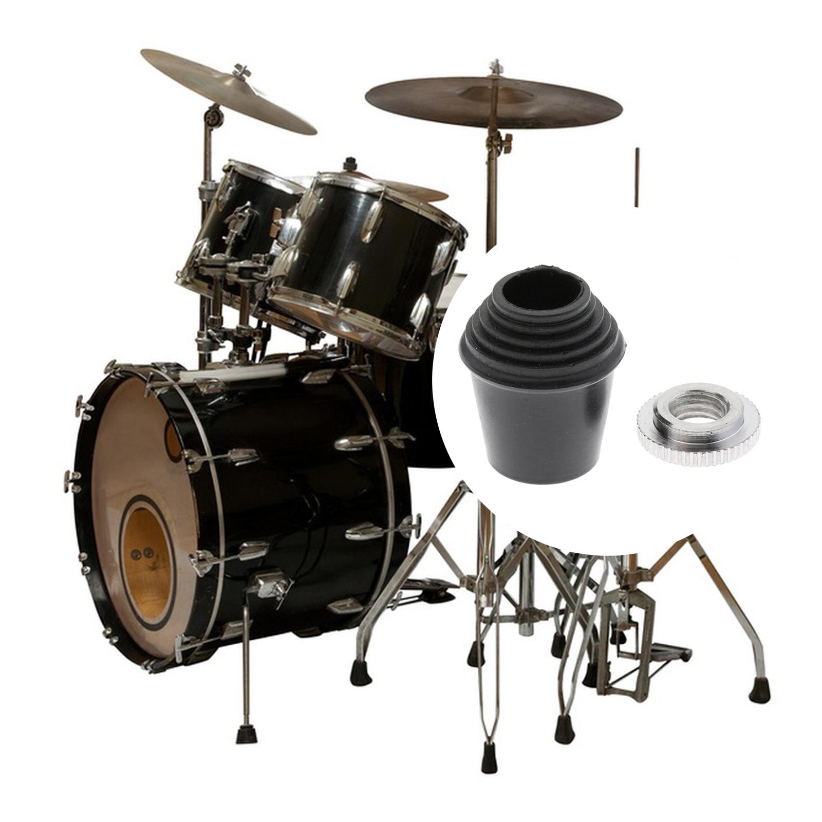 Threaded Feet Hardware Precussion Instrument Replacement Anti Skid Drum Feet