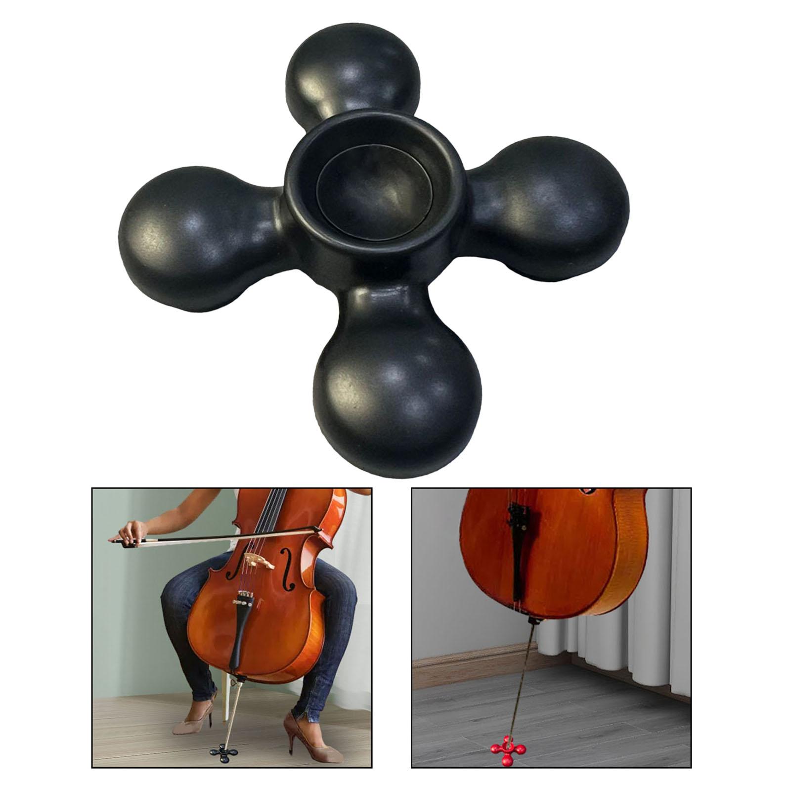 Cello Anti Slip Mat Rubber Durable Professional Portable Musical Instruments black