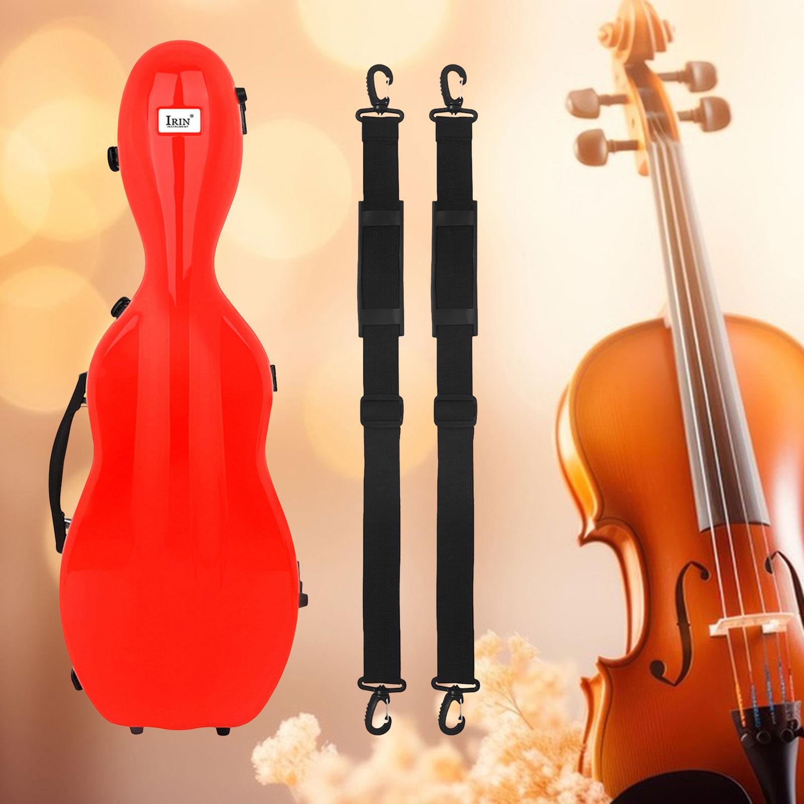 4/4 Violin Case Protective Violin Storage Box for Violin Lovers Players Gift red