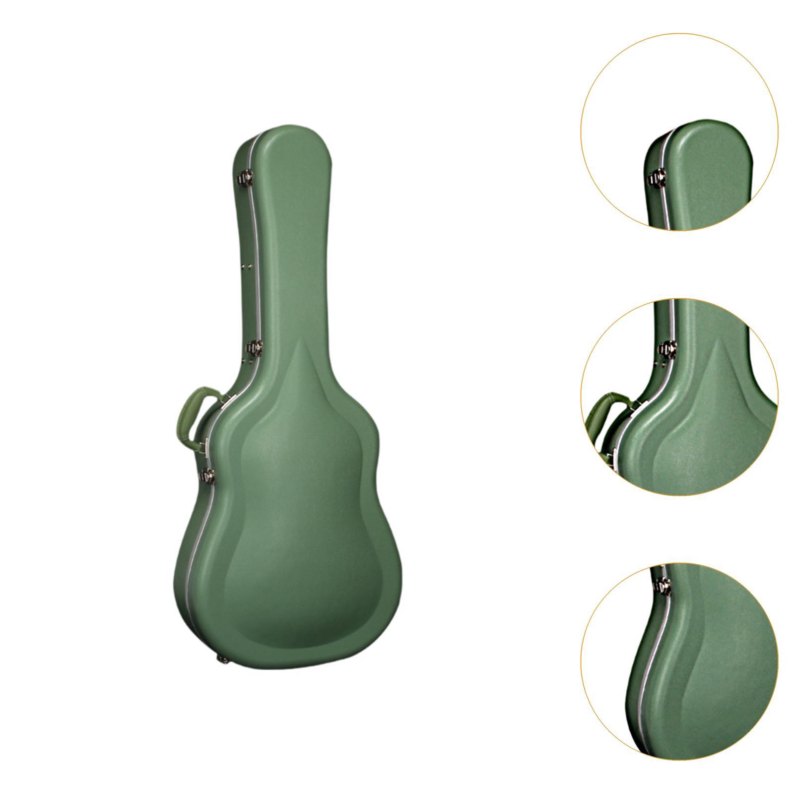 Guitar Bag Lockable with Side Handle Handheld Backpack Case Classical Guitar green