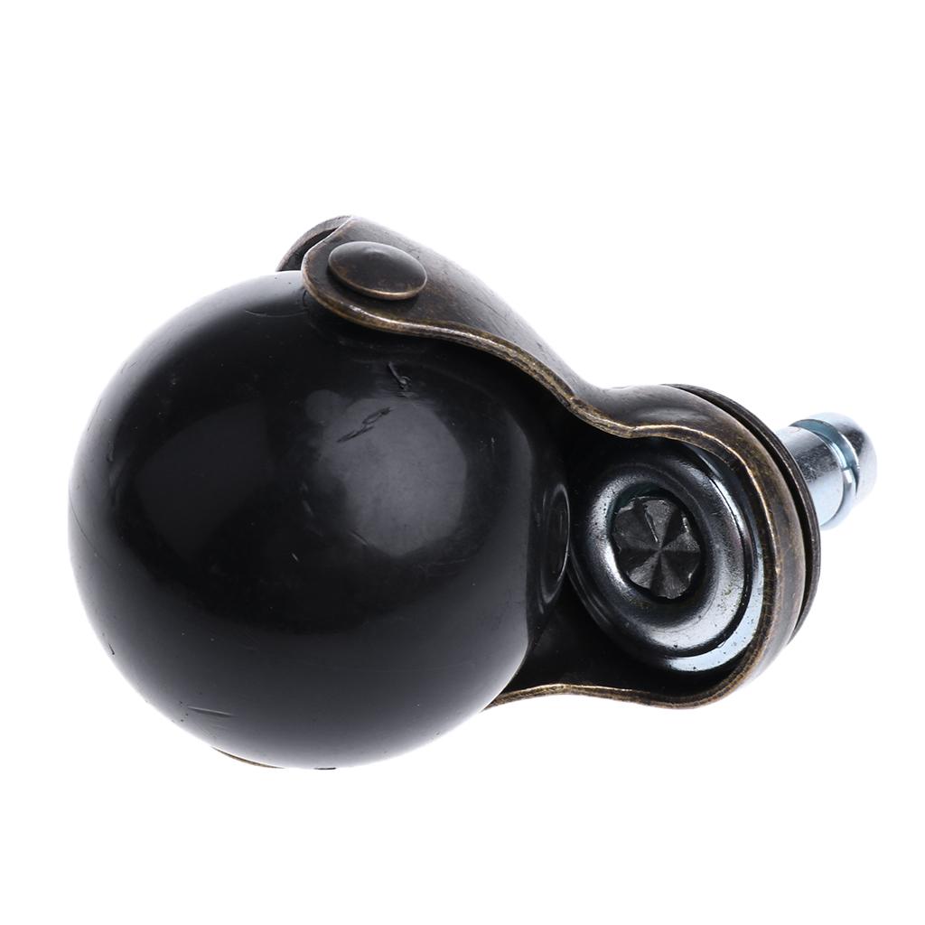 2x2'' Caster Classics Antique Brass Ball Chair Caster Furniture Wheel