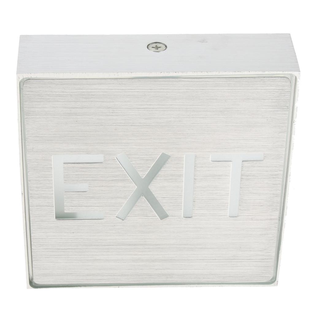 Wall Hanging LED Aluminum IP65 1W Indicator Lamp Edge-lit Exit Sign Light