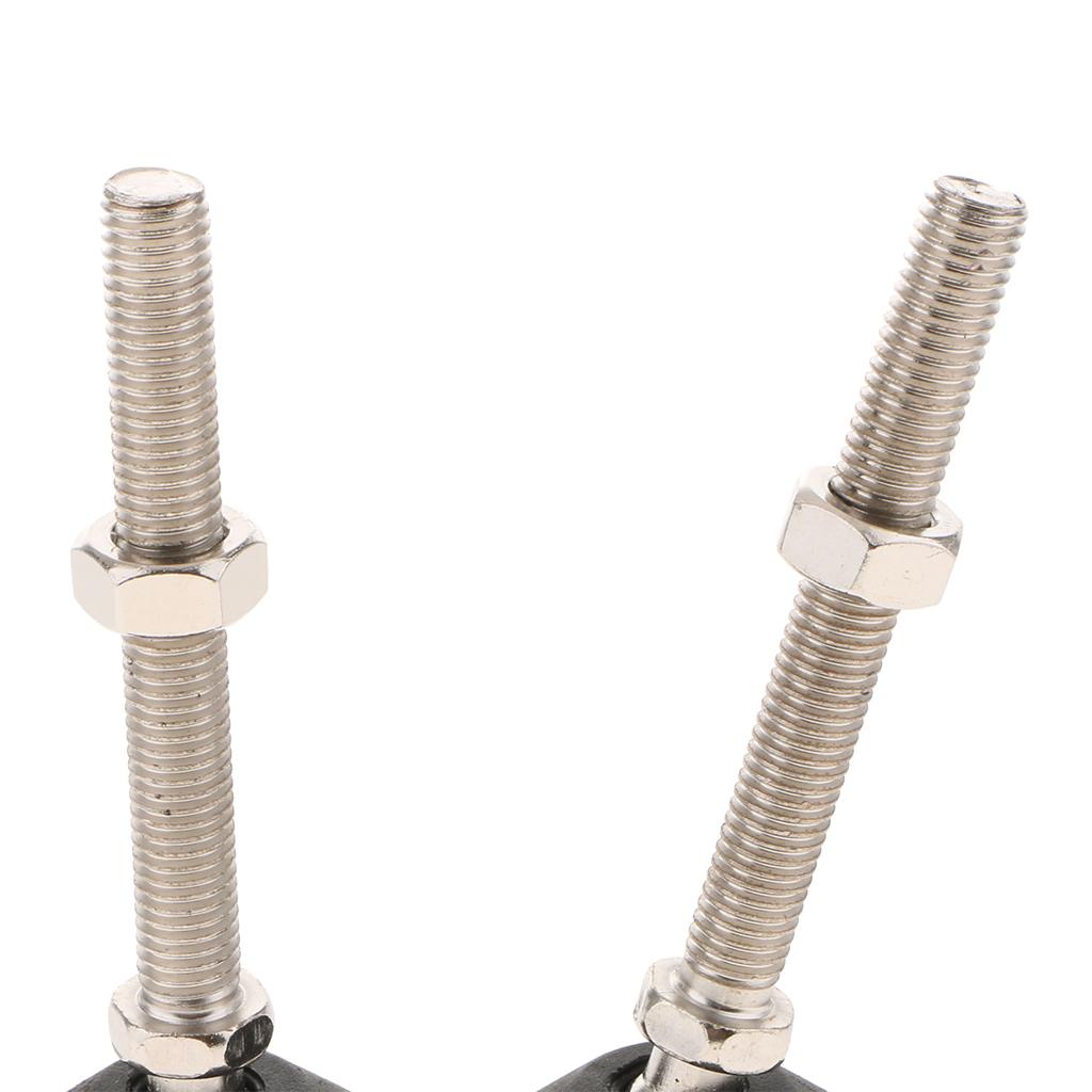 2PCS Swivel & Adjustable Carbon Steel Self Leveling Feet with Tnut eBay