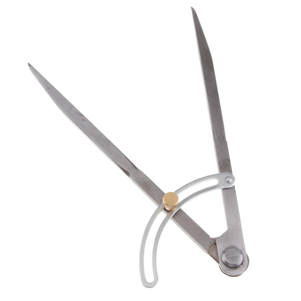 Precision Carbon Steel Pencil Drawing Compass Scriber Divider Marking Tools 250mm