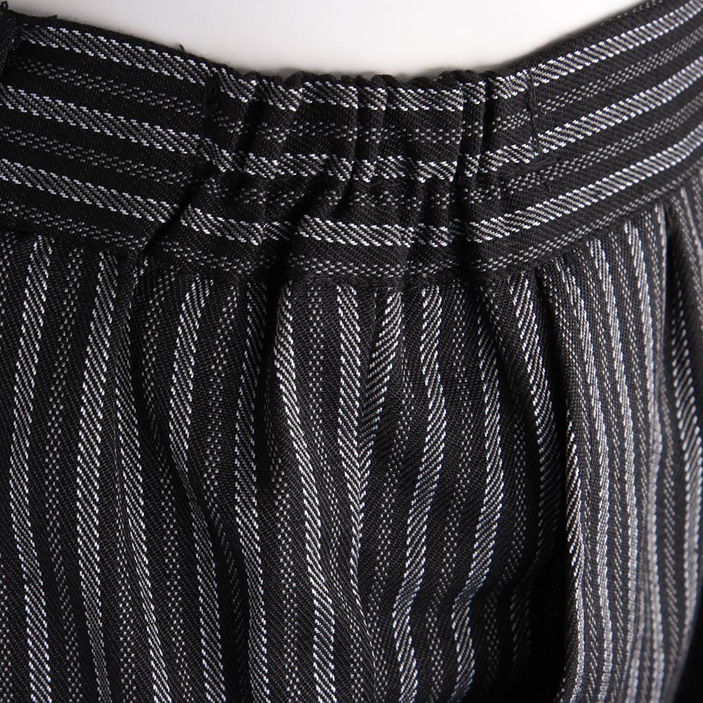 Restaurant Cafe Chef Waiter Pants Trousers Uniform Black White Pattern M