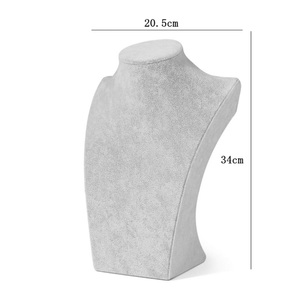 Velvet Necklace Pendant Display Bust Mannequin Stand