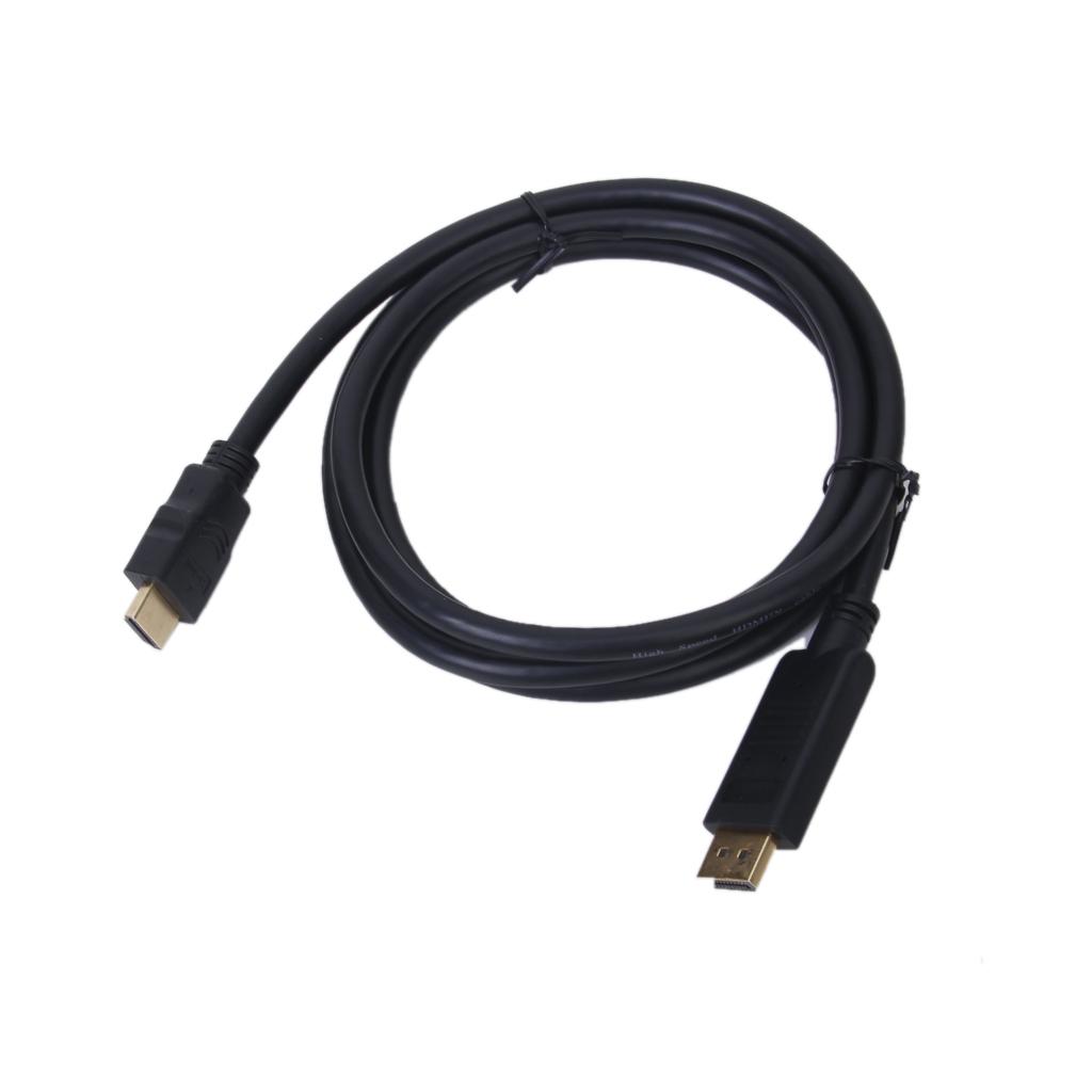 6ft Display Port to HDMI Male Cable For PC HDTV - Black