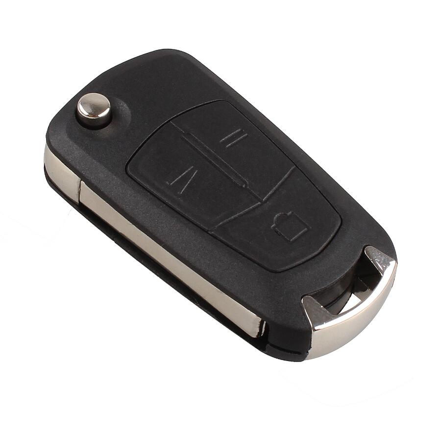 3-Button Remote Flip Key Fob Case with blade For Vauxhall OPEL ASTRA VECTRA