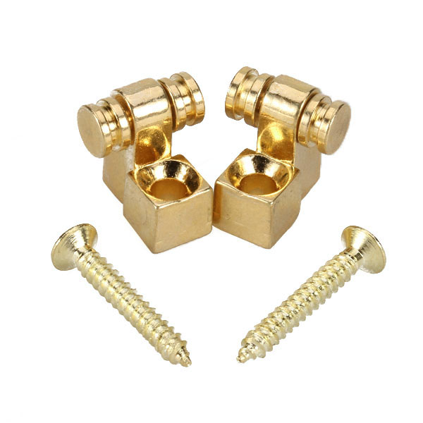 Set of 2 Gold Roller String Retainer Trees Guitar Parts 
