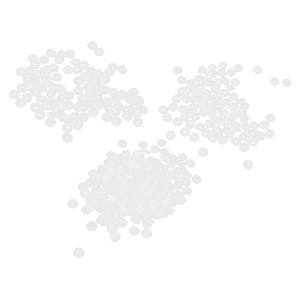 4x100x Resin Buttons Snaps Fasteners Poppers White Craft Cloth DIY 14.1MM