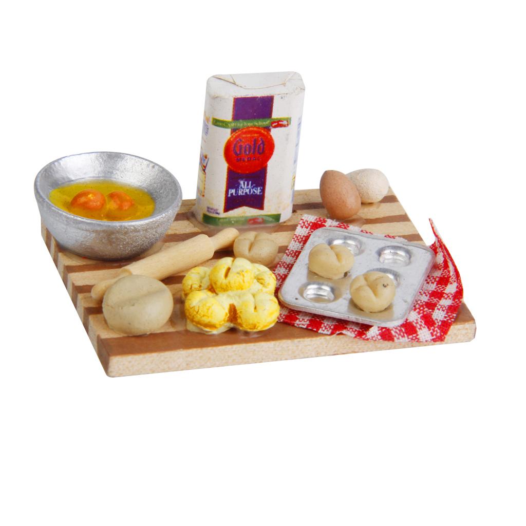 Dolls House Miniature Kitchen Accessory Bottle with Tableware Set