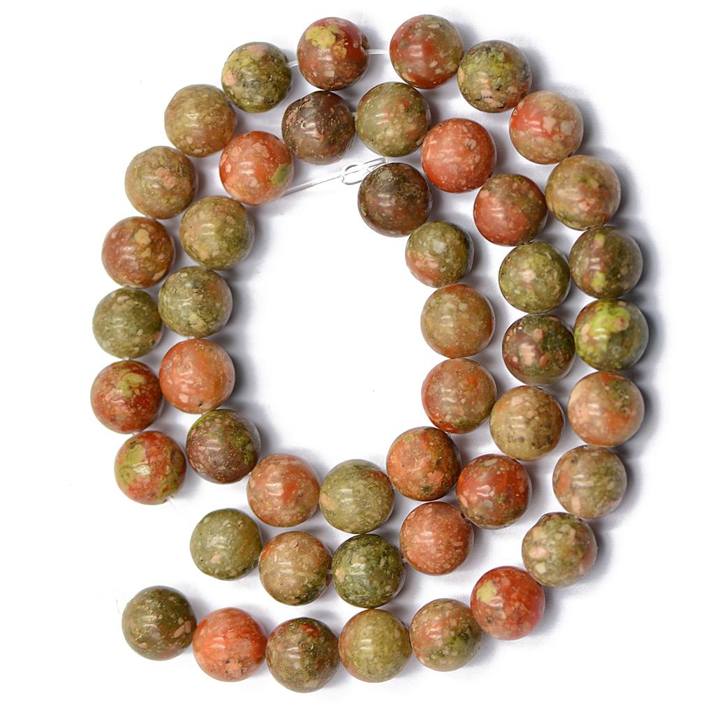 8mm Natural Autumn Jasper Round Loose Beads 15inch