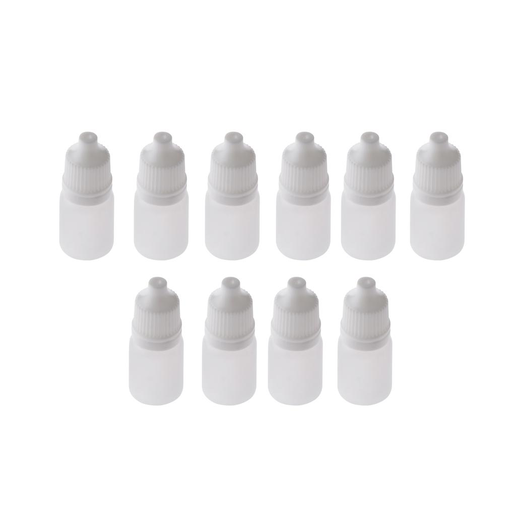 10pcs 5ml Empty Plastic Squeezable Dropper Bottles for Eye Drops Lab Liquid