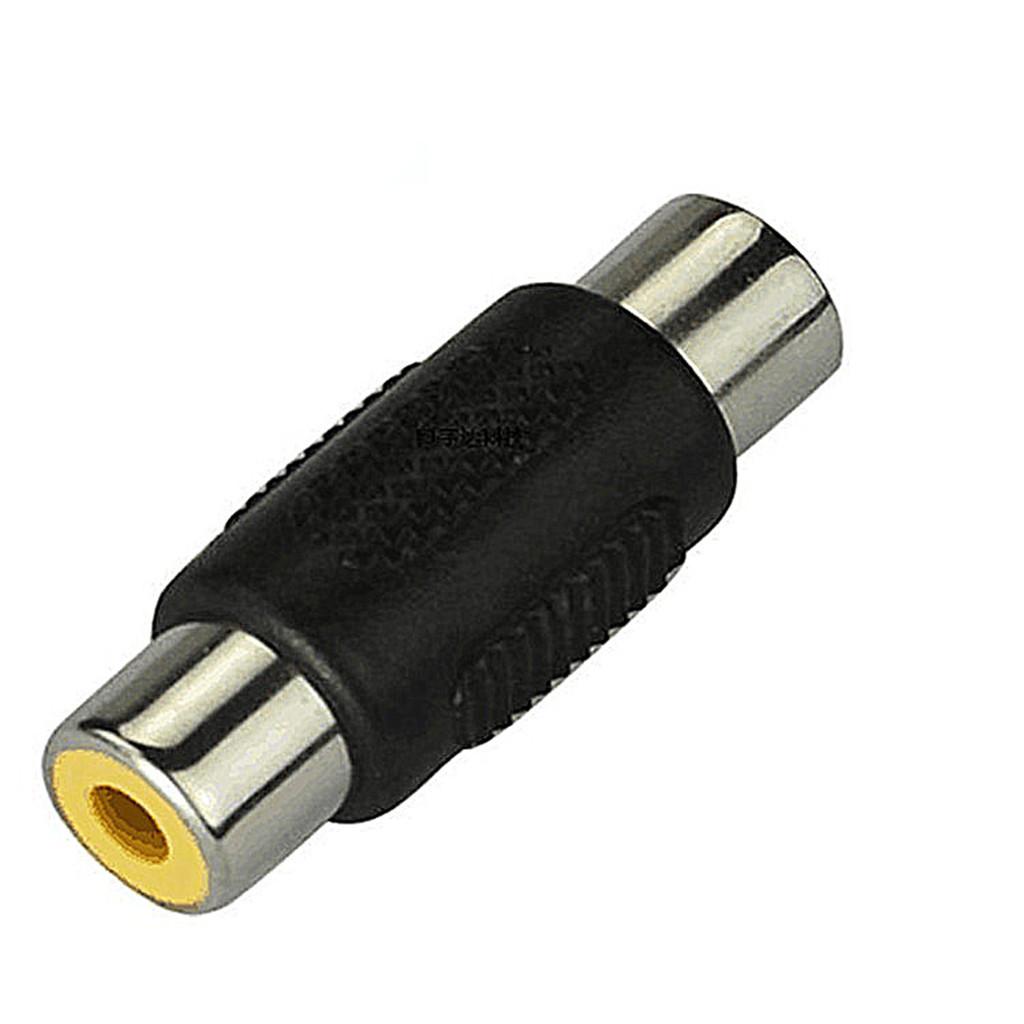 RCA Female to Female Coupler Black