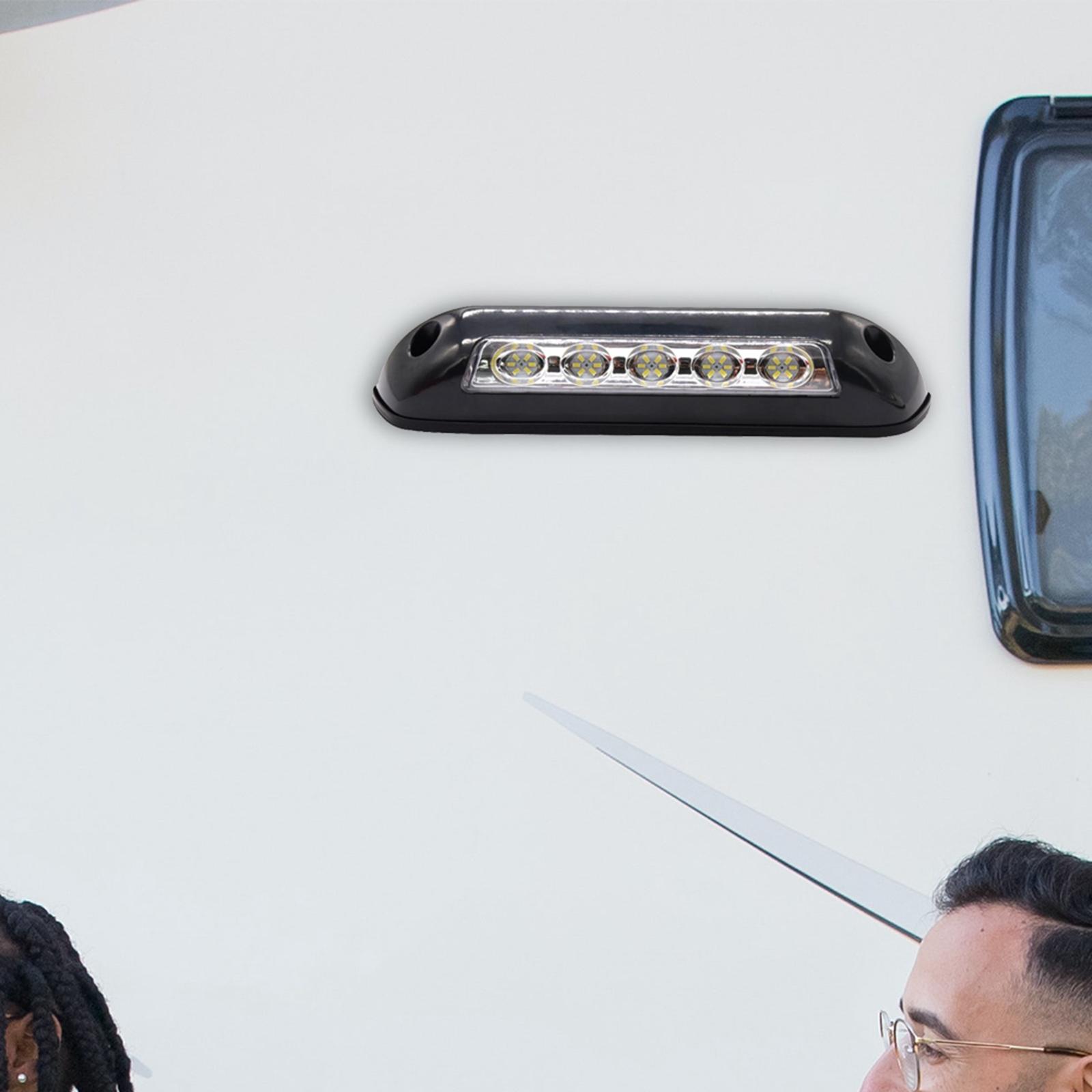 Black RV Awning LED Lighting Porch for Marine/Yacht/Boats/RV/Travel Trailer
