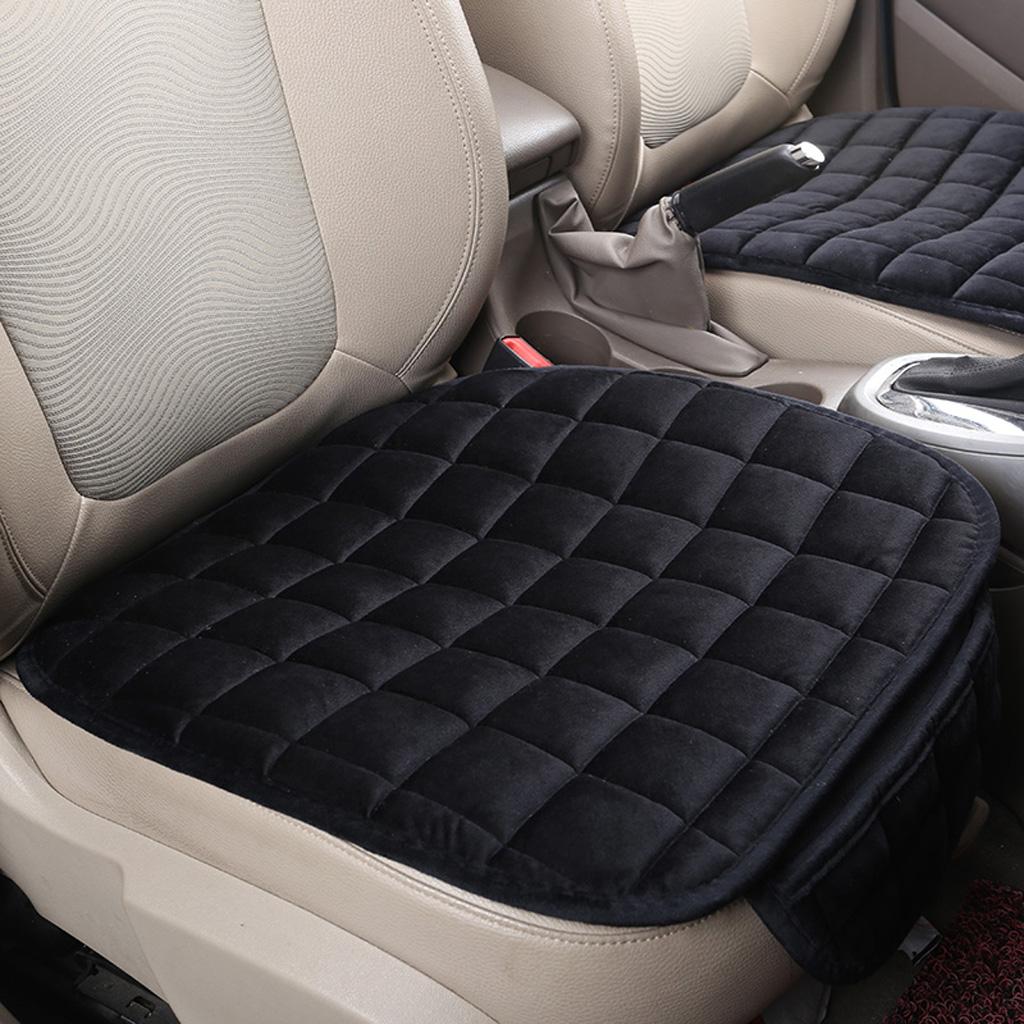 Universal Front & Rear Square Row Car Auto Seat Cover Pad Black