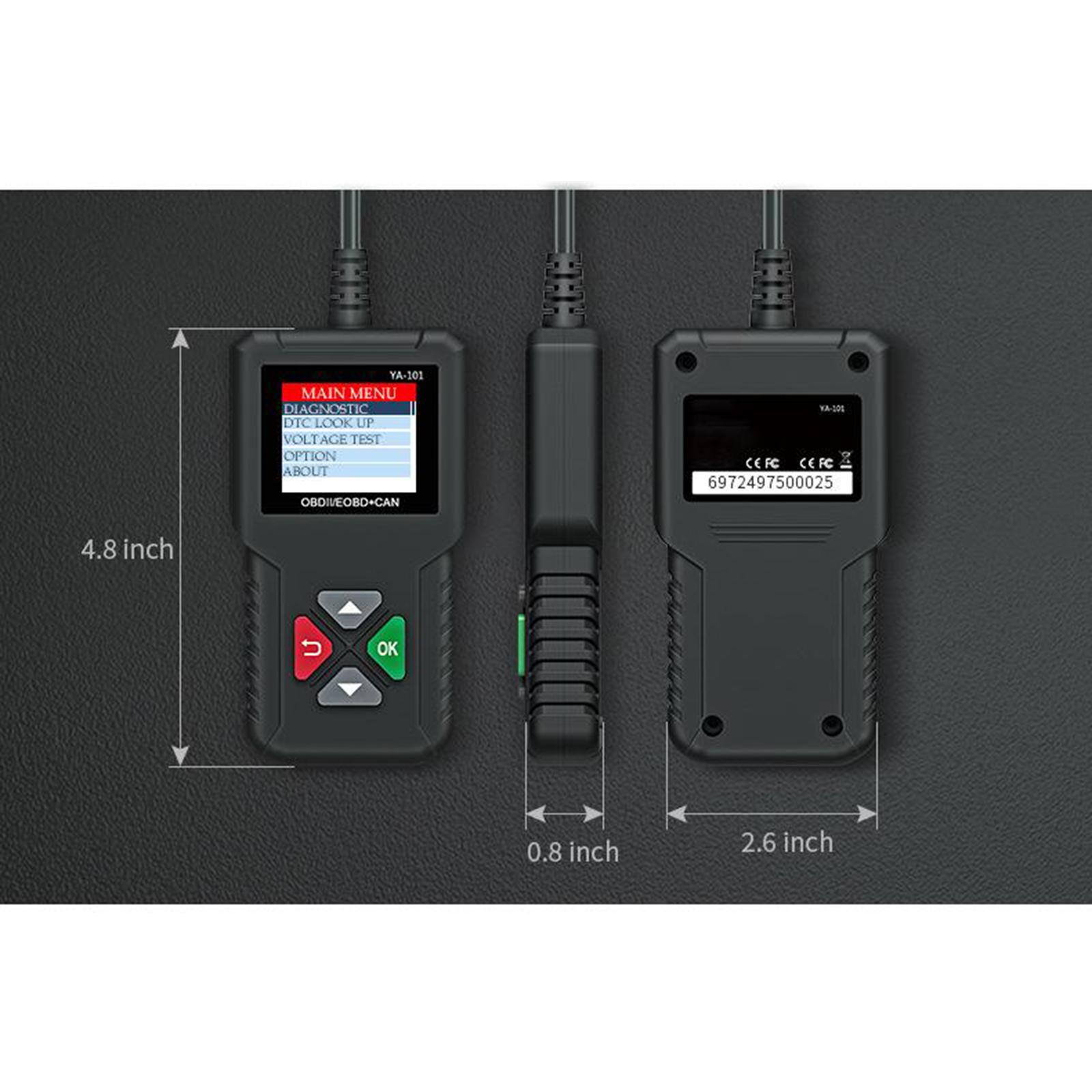12V Plug& Play Car Automotive OBD2 Scanner Code Reader Car Diagnostic Tool