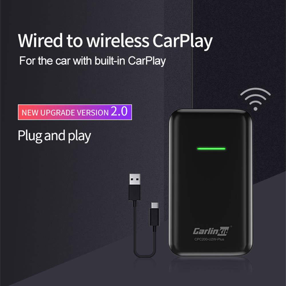 Car Play Adapter 2.0 Wired to Wireless USB Car Play Activator Dongle