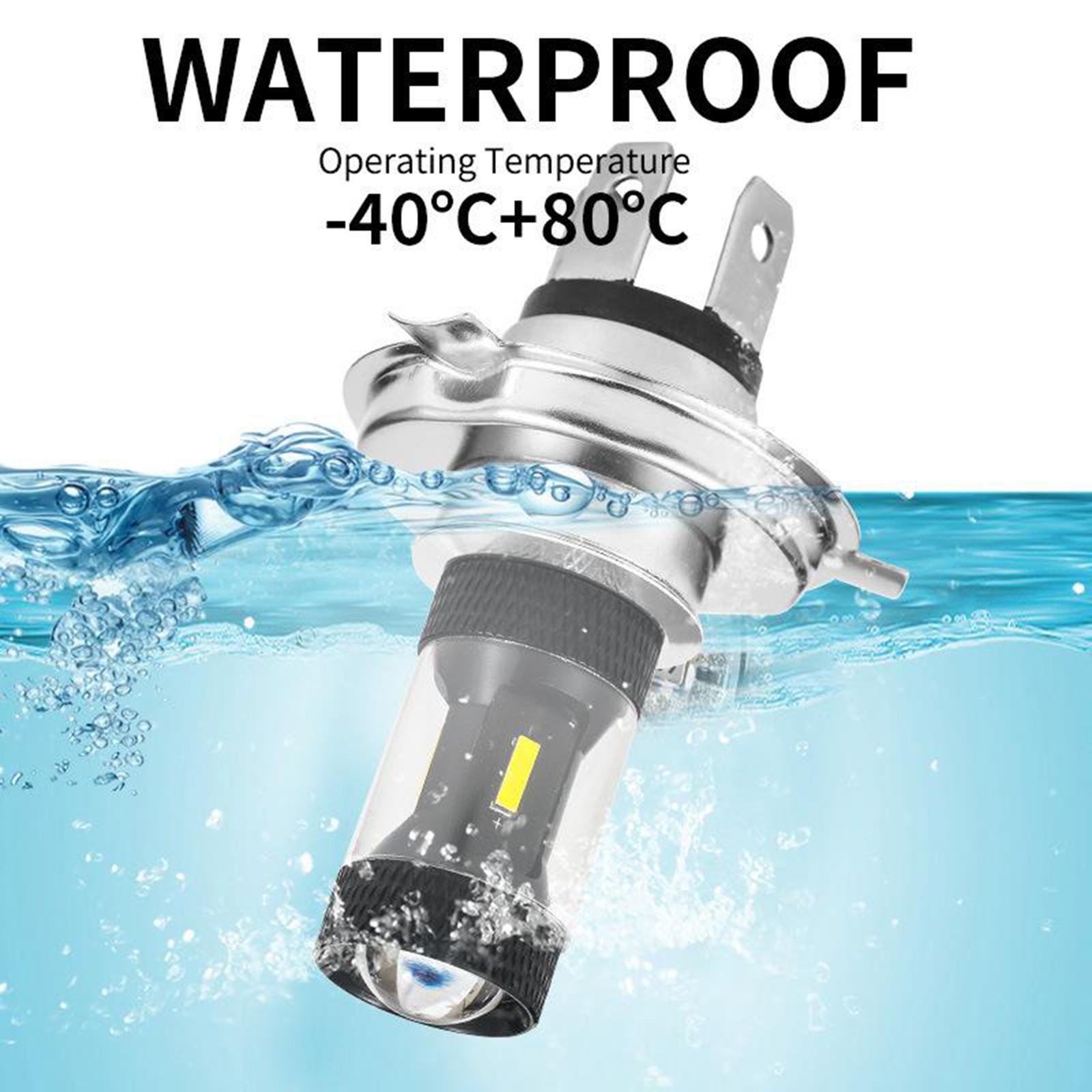 H4/BA20D/P15D 36W Motorcycle Headlight Bulb 3000LM Headlamp H4 Yellow