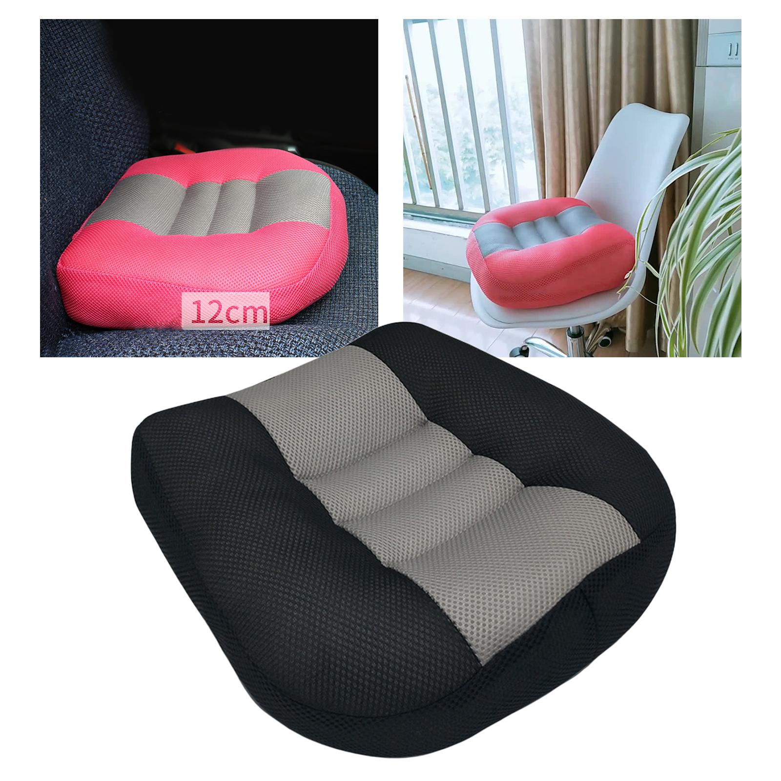 Portable Car Booster Seat Cushion Thickened Heightening Posture Pad Black