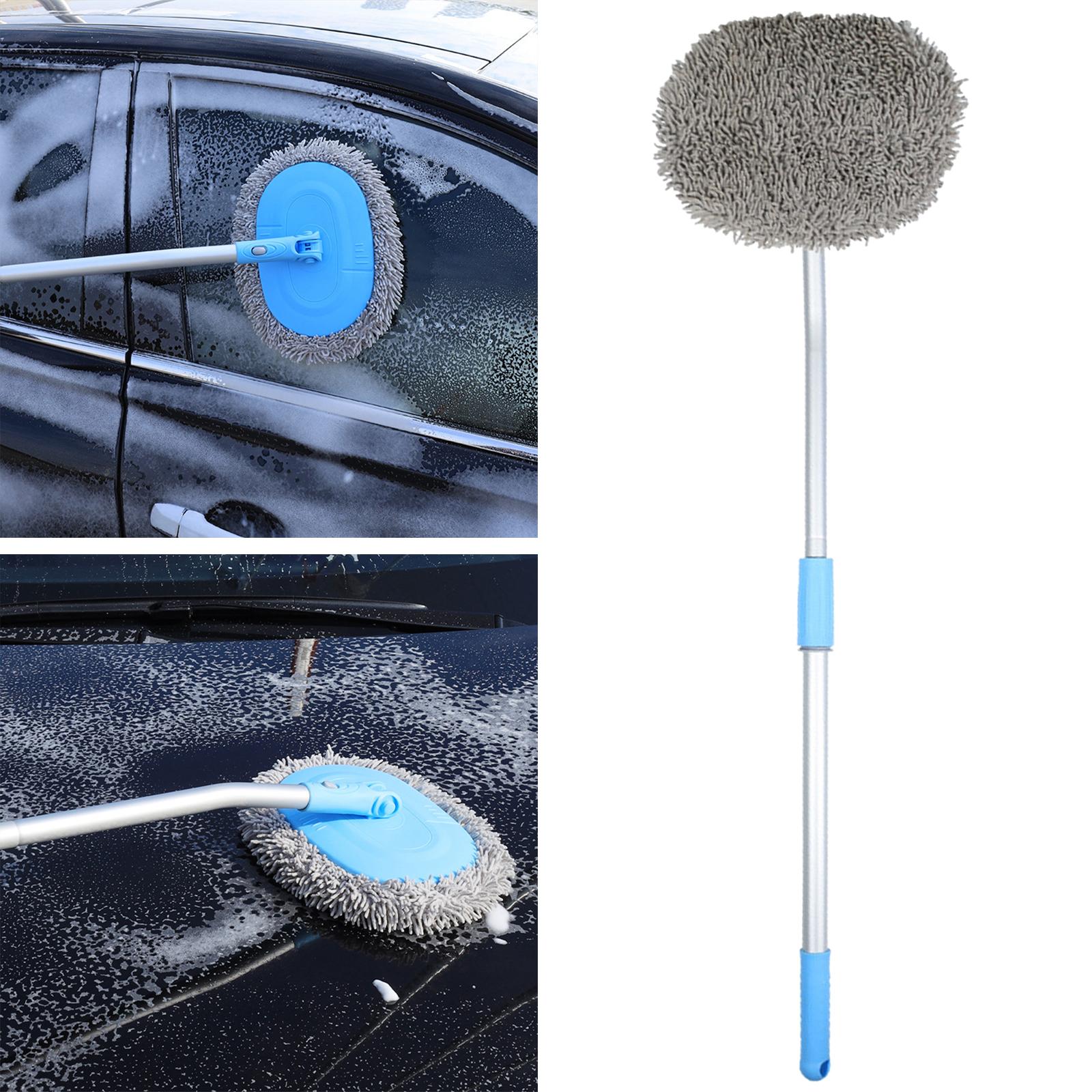 Car Wash Brush Mop Telescopic Scratch-Free Exterior Fits for Car Truck 1.7M