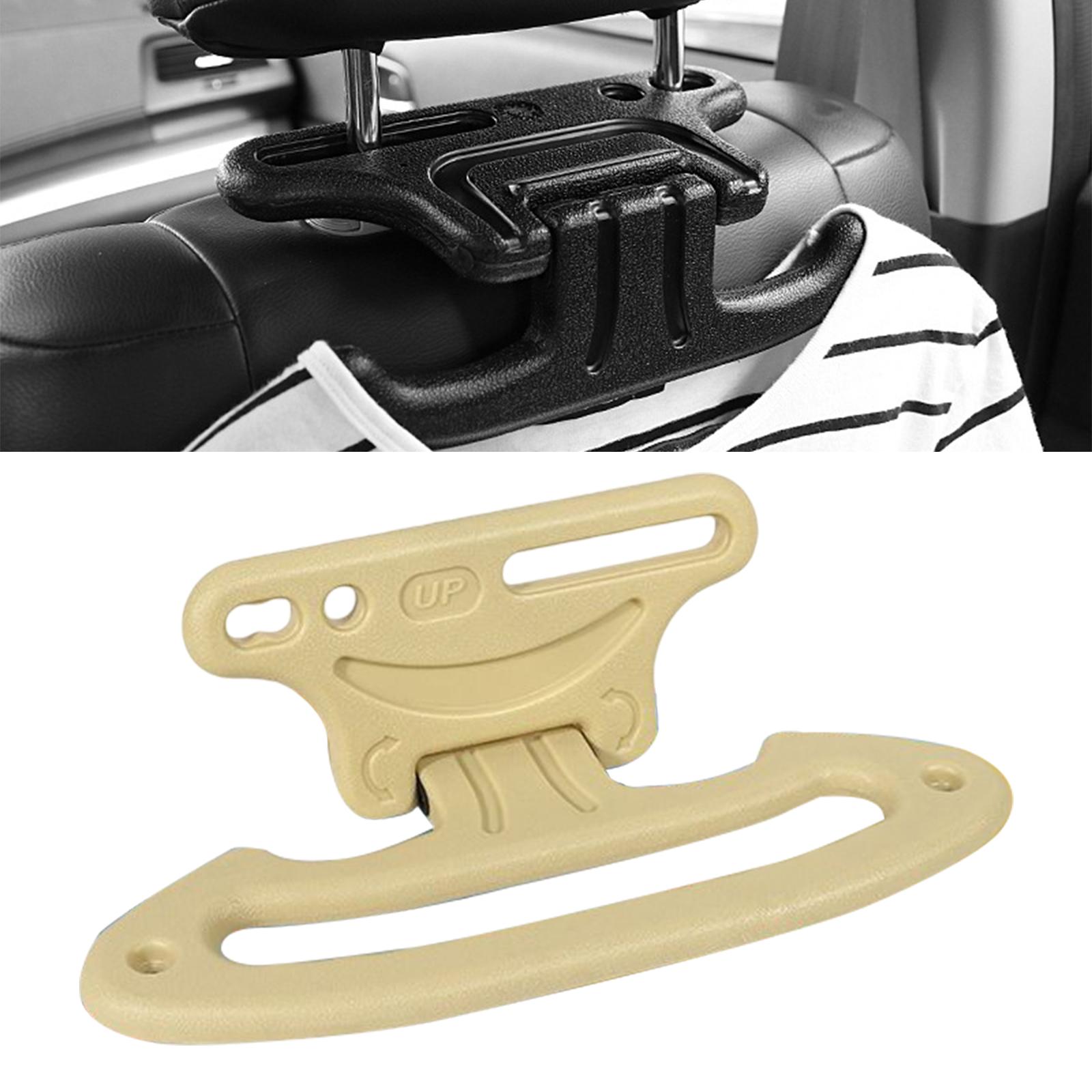 Multifunctional Car Coat Hanger Safety Hanger Fit for Suit Jacket  Beige