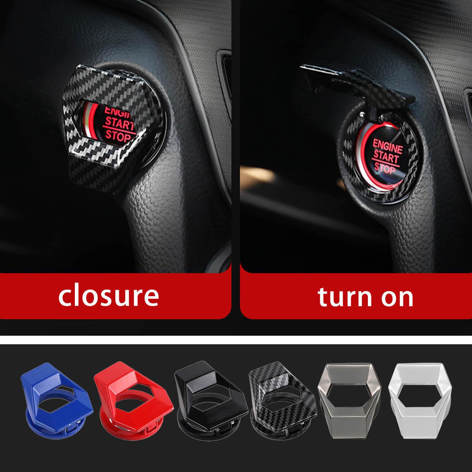 Automobile Car Ignition Switch Protective Cover Smooth Blue