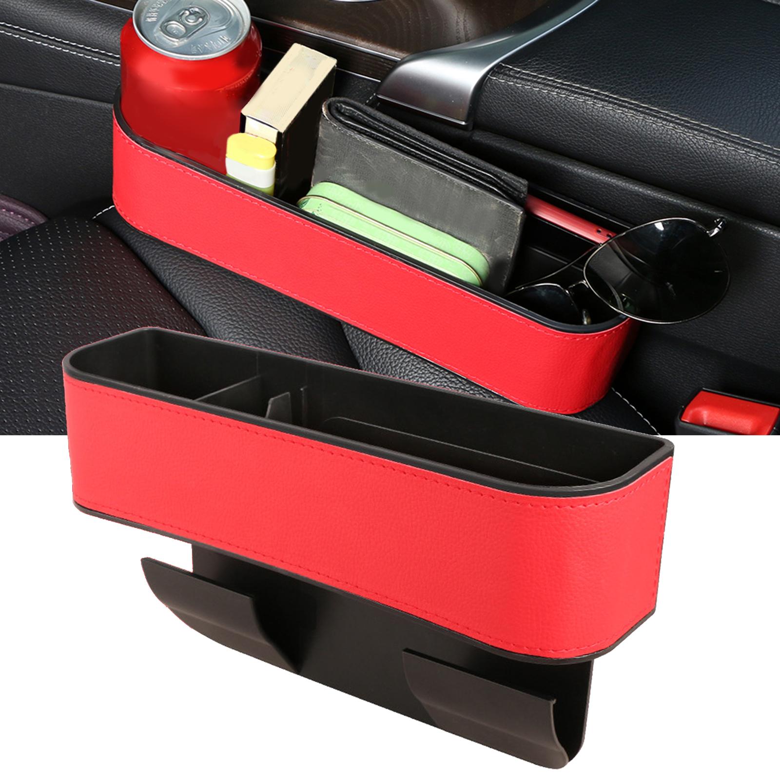 Car Seat Gap Organizer Console Side Organizer for Holding Phone Women Red