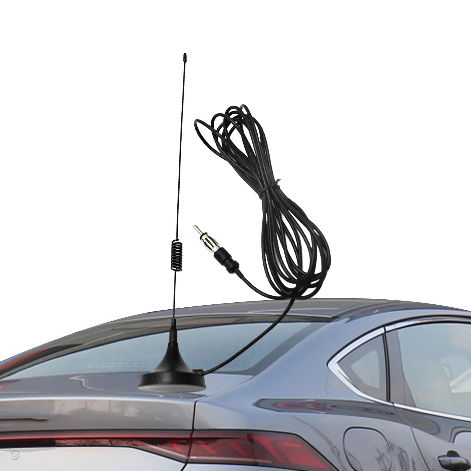 Car FM AM Radio Antenna Aerial Magnetic Base for Vehicle Boat SUV