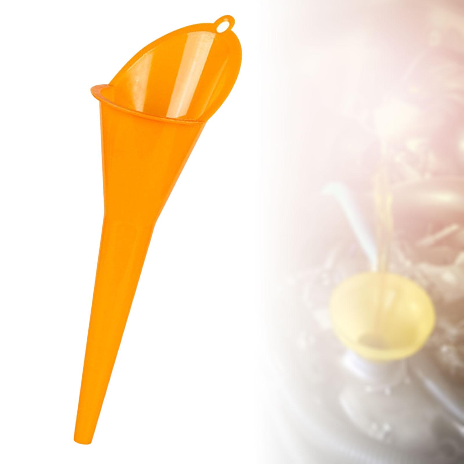 Gasoline Engine Oil Funnel Multipurpose Automotive Use for Orange