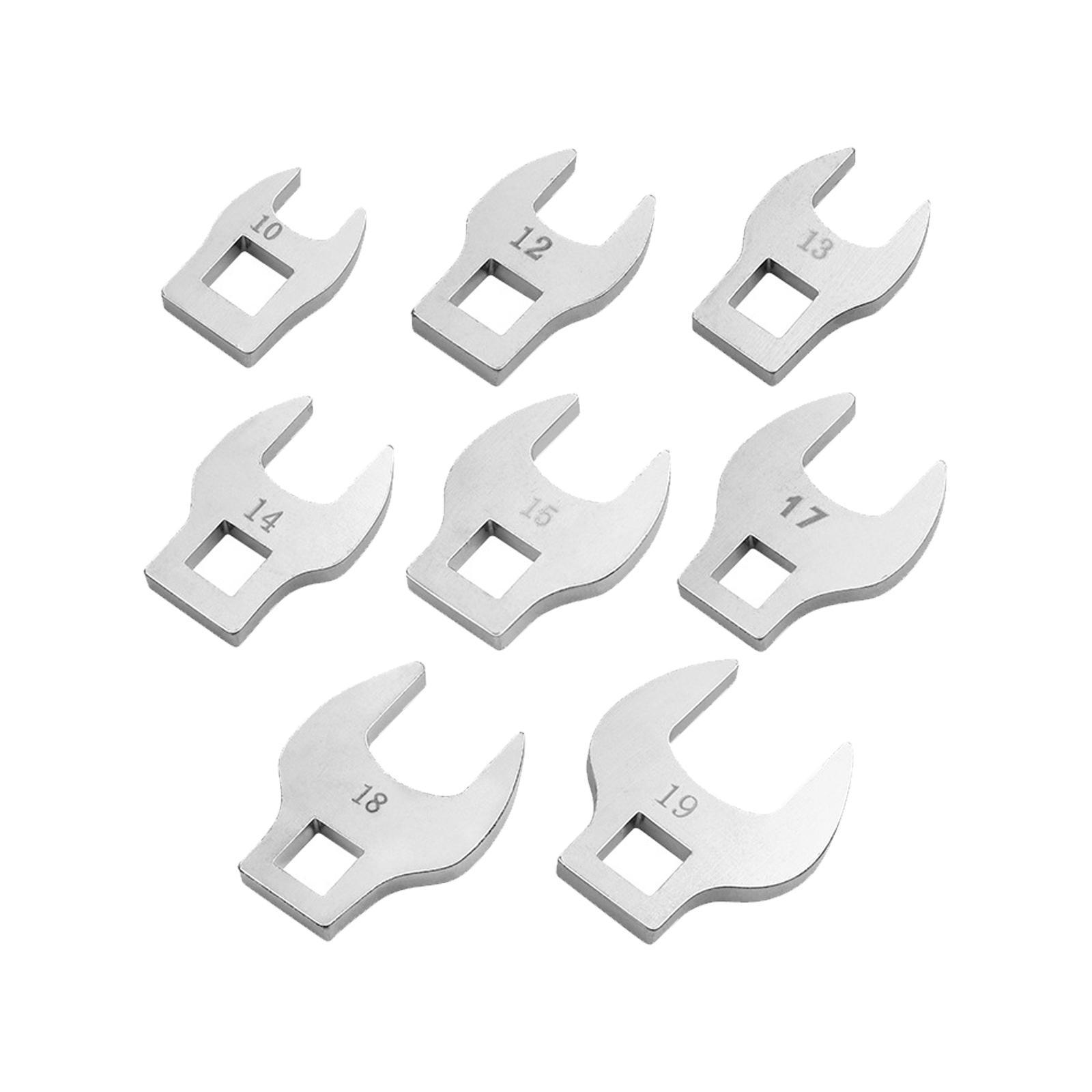 8 Pieces 3/8" Drive Crowfoot Wrench Set Labor Saving 10