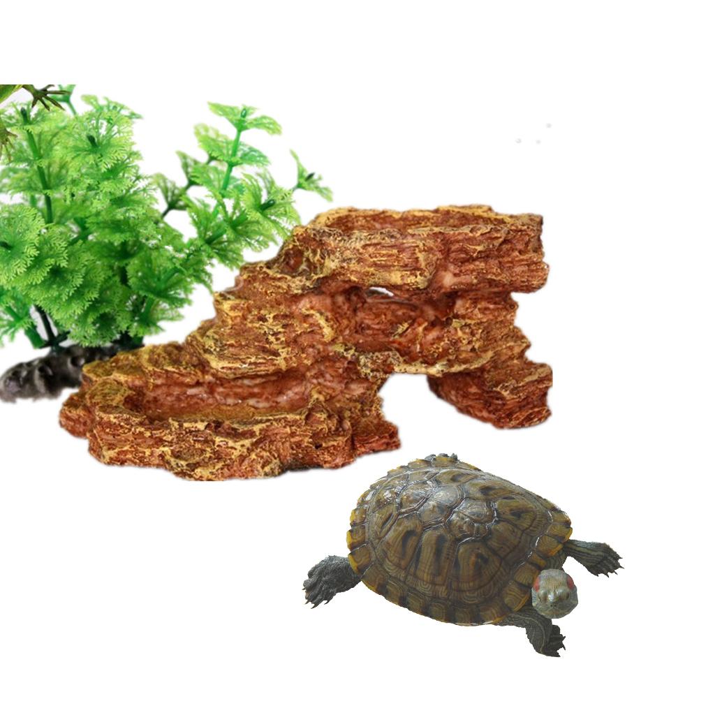 Reptile Feeding Bowl Food Water Resin Dish Pet Vivarium Tortoise Gecko #5