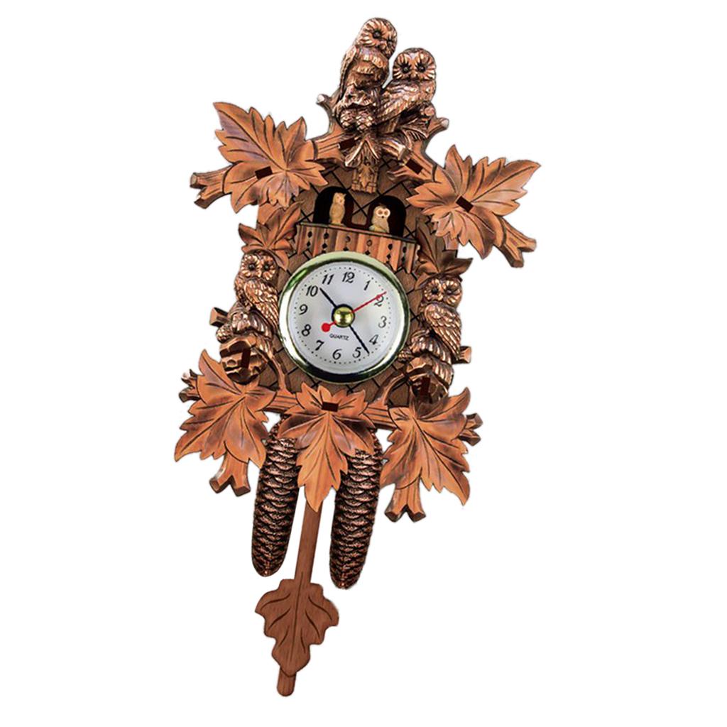 Decorative Collectibles Wooden Battery operated Cuckoo Clock Home D cor
