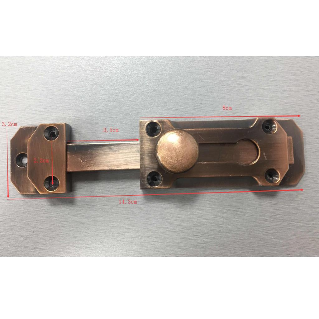 Brass Door Slide Latch Lock Bolt Lever Barrel Indoor Gate ...