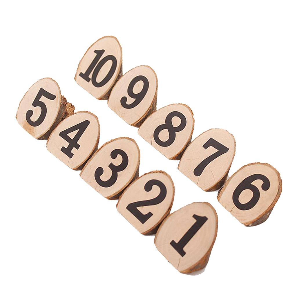 Wooden Table Numbers Sign Wedding Party Restaurants Board For Party Decor S