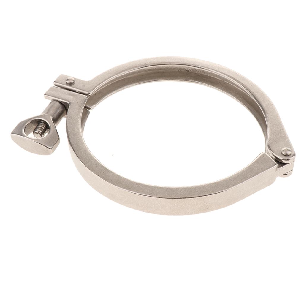 304 Stainless Steel Sanitary Fit Clamps Sanitary Chuck Multi Applied 119mm