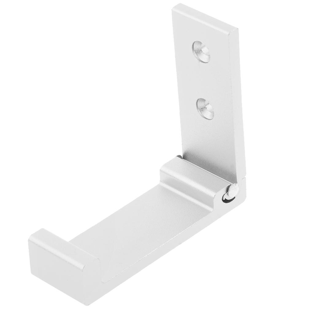 Aluminium Foldable Coat Hooks for Towel Wall Mounted Silver