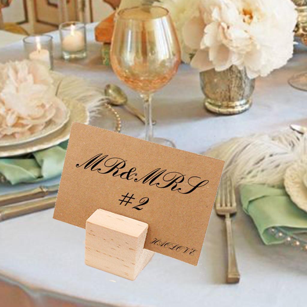 10pcs Wedding Party Table Number Name Sign Business Card Holder