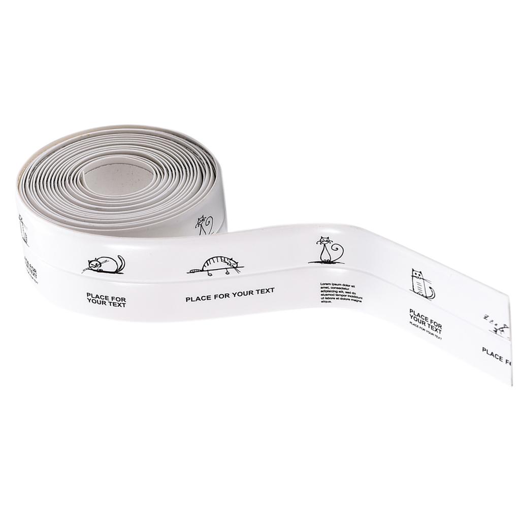 Mildew-proof  Waterproof Sealing Tape for Bathroom Kitchen Floor  Cat