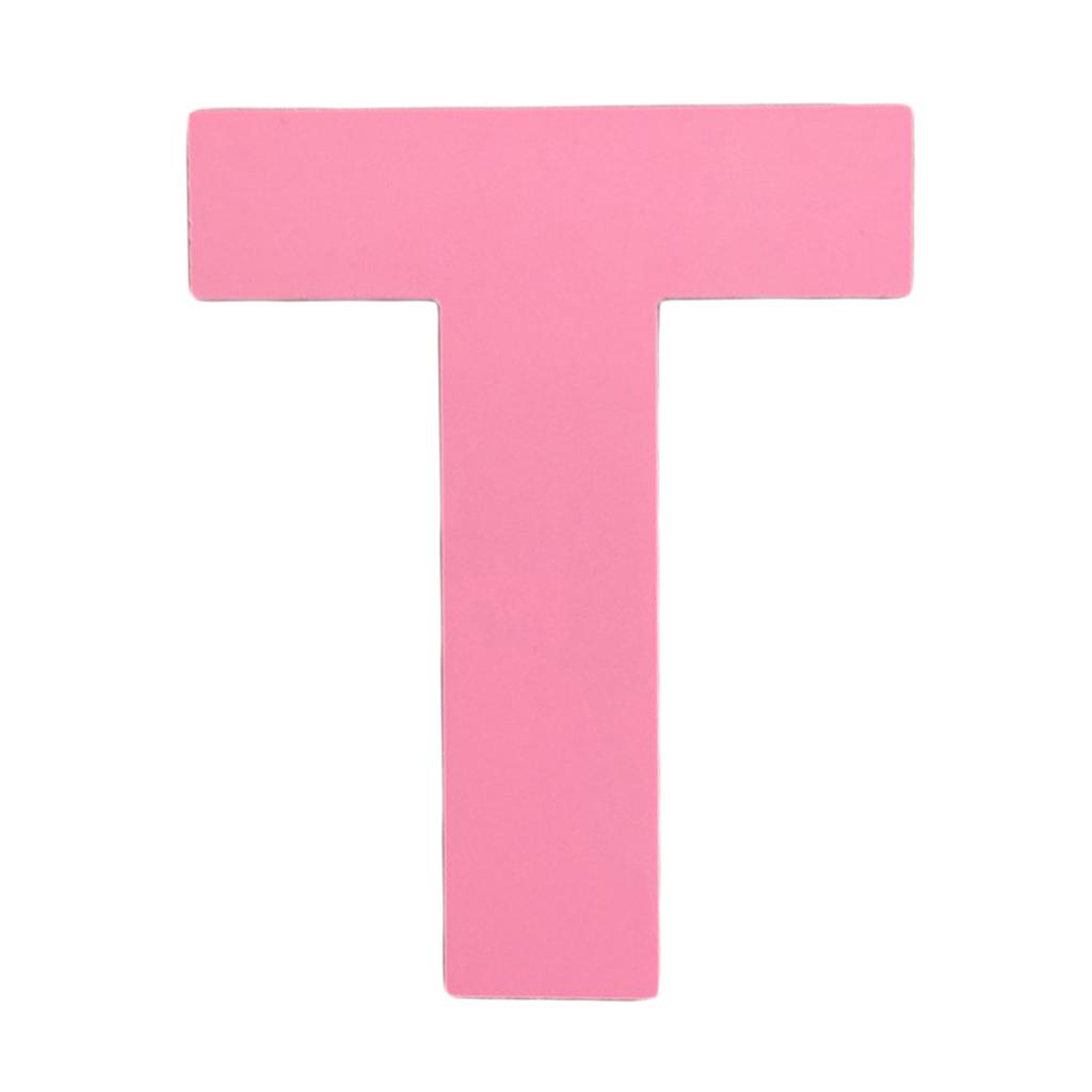 DIY 3D Pink Capital English Letters Wall Stickers T